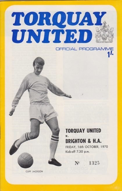Torquay United v Brighton & Hove Albion 16-Oct-1970
