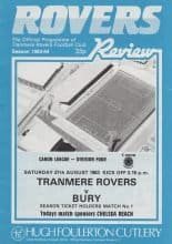 Tranmere Rovers v Bury 27-Aug-1983