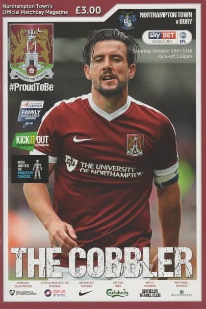 Northampton Town v Bury 29-Oct-2016