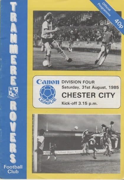 Tranmere Rovers v Chester City 31-Aug-1985