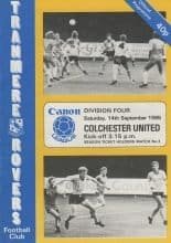 Tranmere Rovers v Colchester United  14-Sep-1985