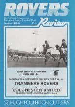 Tranmere Rovers v Colchester United 26-Sep-1983
