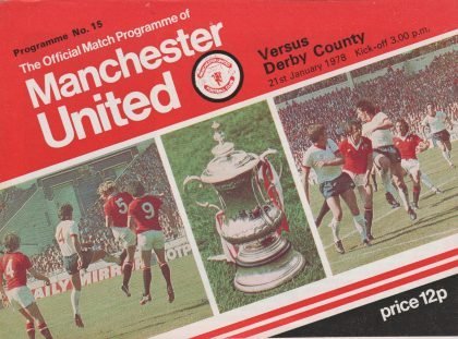 Manchester United v Derby County  21-Jan-1978