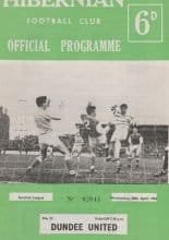 Hibernian v Dundee United 20-Apr-1966