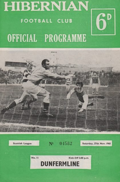 Hibernian v Dunfermline Athletic 27-Nov-1965