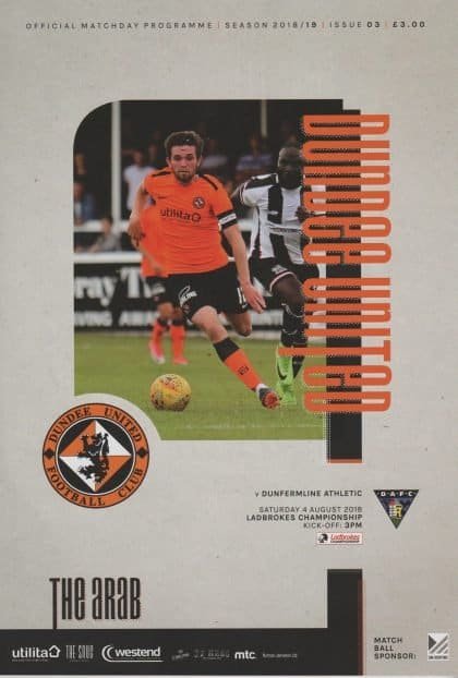 Dundee United v Dunfermline Athletic 04-Aug-2018