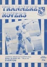 Tranmere Rovers v Everton 16-Mar-1987