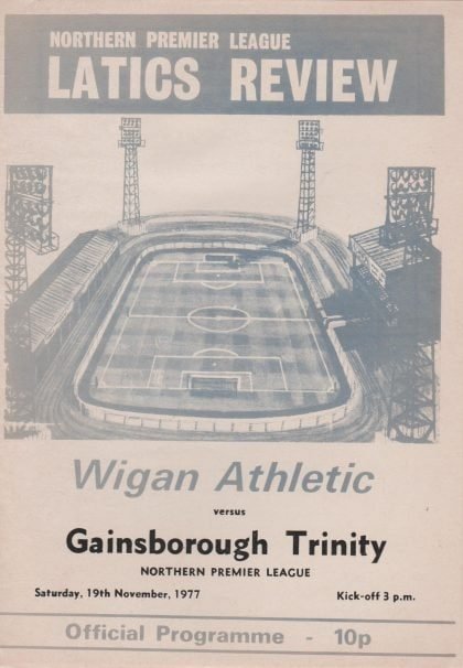 Wigan Athletic v Gainsborough Trinity  19-Nov-1977