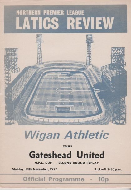 Wigan Athletic v Gateshead United 14-Nov-1977