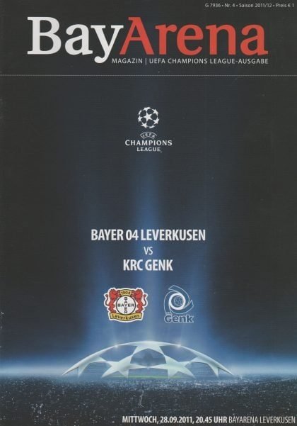 Bayer 04 Leverkusen v KRC Genk   28-Sep-2011