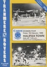 Tranmere Rovers v Halifax Town 07-Feb-1986