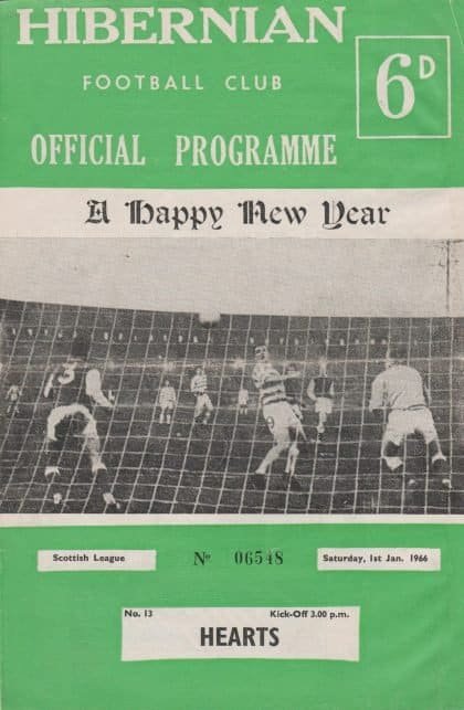Hibernian v Heart of Midlothian 01-Jan-1966