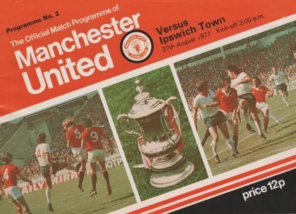 Manchester United v Ipswich Town  27-Aug-1977