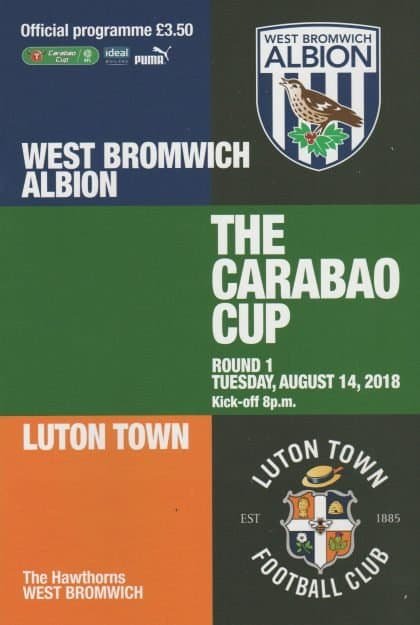 West Bromwich Albion v Luton Town  14-Aug-2018