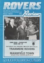 Tranmere Rovers v Mansfield Town 21-Jan-1984