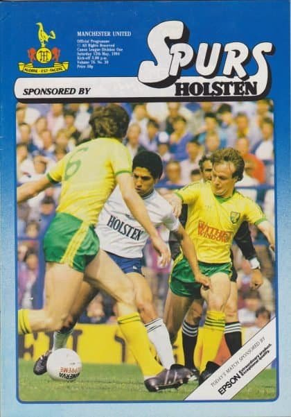 Tottenham Hotspur v Manchester United 12-May-1984