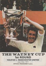Halifax Town v Manchester United 31-Jul-1971