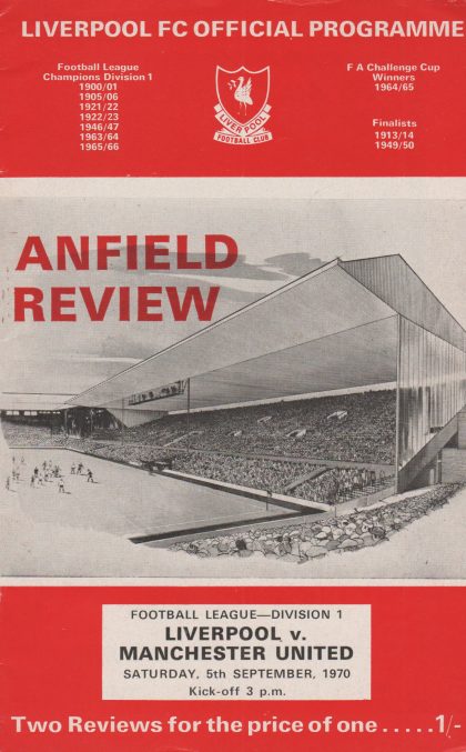 Liverpool v Manchester United 05-Sep-1970