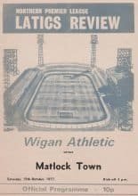 Wigan Athletic v Matlock Town  15-Oct-1977