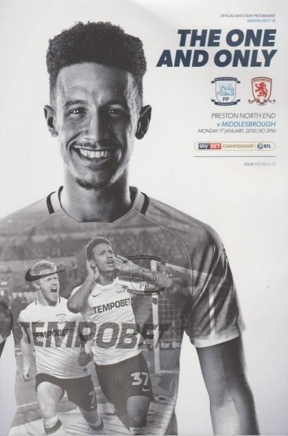 Preston North End v Middlesbrough 01-Jan-2018