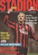 Bayer 04 Leverkusen v Nantes 28-Feb-1995