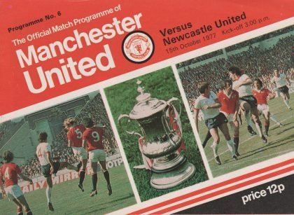 Manchester United v Newcastle United 15-Oct-1977