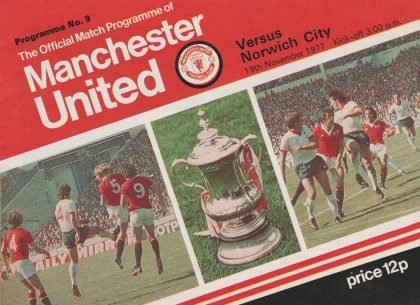 Manchester United v Norwich City 19-Nov-1977