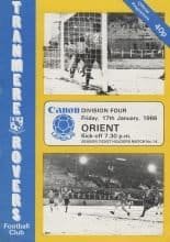 Tranmere Rovers v Leyton Orient 17-Jan-1986