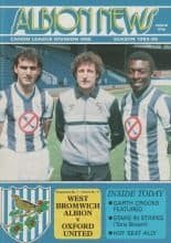 West Bromwich Albion v Oxford United 17-Aug-1985
