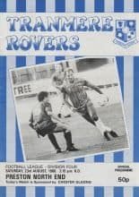 Tranmere Rovers v Preston North End  23-Aug-1986