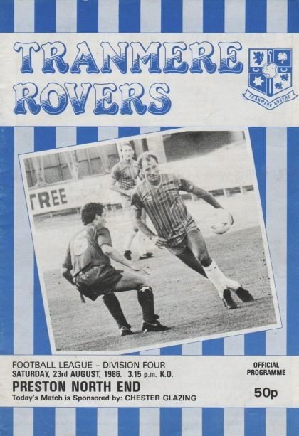 Tranmere Rovers v Preston North End  23-Aug-1986