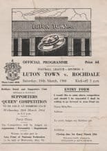 Luton Town v Rochdale 19-Mar-1966