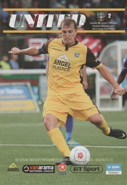 Sutton United v Salford City 11-Aug-2018
