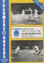 Tranmere Rovers v Scunthorpe United 31-Jan-1986