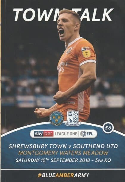 Shrewsbury Town v Southend United 15-Sep-2018