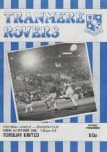 Tranmere Rovers v Torquay United 03-Oct-1986