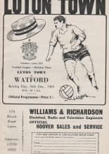 Luton Town v Watford 26-Dec-1968