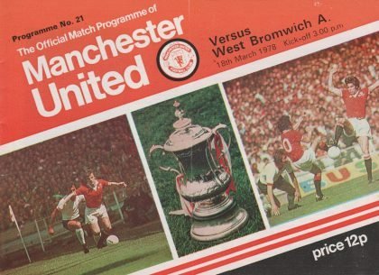 Manchester United v West Bromwich Albion 18-Mar-1978