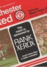 Manchester United v West Ham United 22-Apr-1978