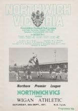 Northwich Victoria v Wigan Athletic  24-Sep-1977