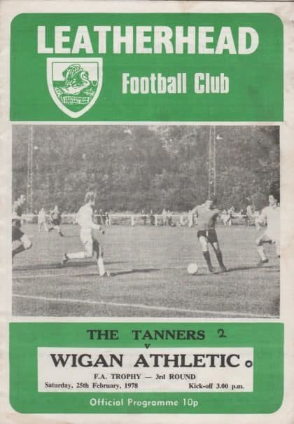 Leatherhead v Wigan Athletic 25-Feb-1978