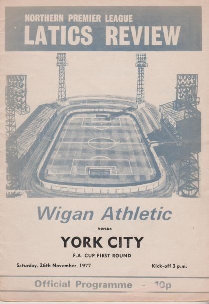 Wigan Athletic v York City 26-Nov-1977