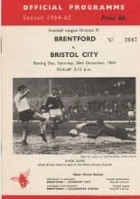 Brentford v Bristol City 26-Dec-1964
