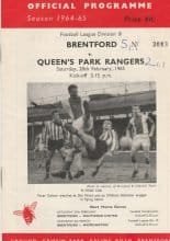 Brentford v Queens Park Rangers 20-Feb-1965