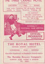 Barnsley v Tranmere Rovers 08-Oct-1960