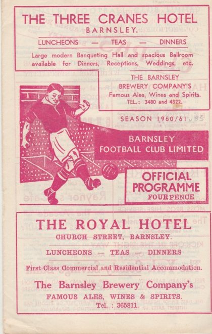 Barnsley v Tranmere Rovers 08-Oct-1960