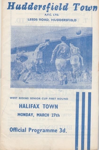 Huddersfield Town v Halifax Town  27-Mar-1961