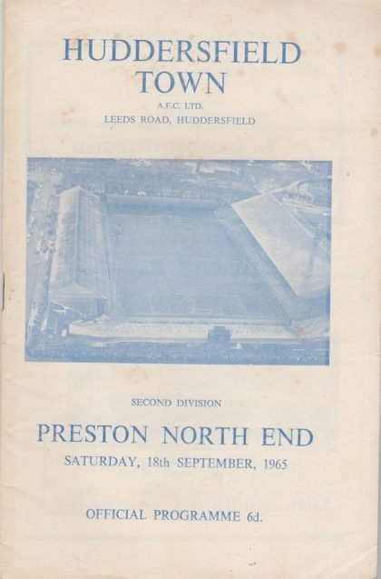 Huddersfield Town v Preston North End   18-Sep-1965
