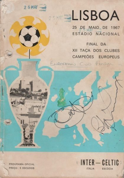 Inter Milan v Glasgow Celtic 25-May-1967 - original