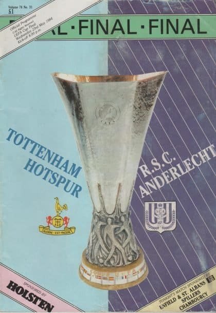 Tottenham Hotspur v Anderlecht 23-May-1984